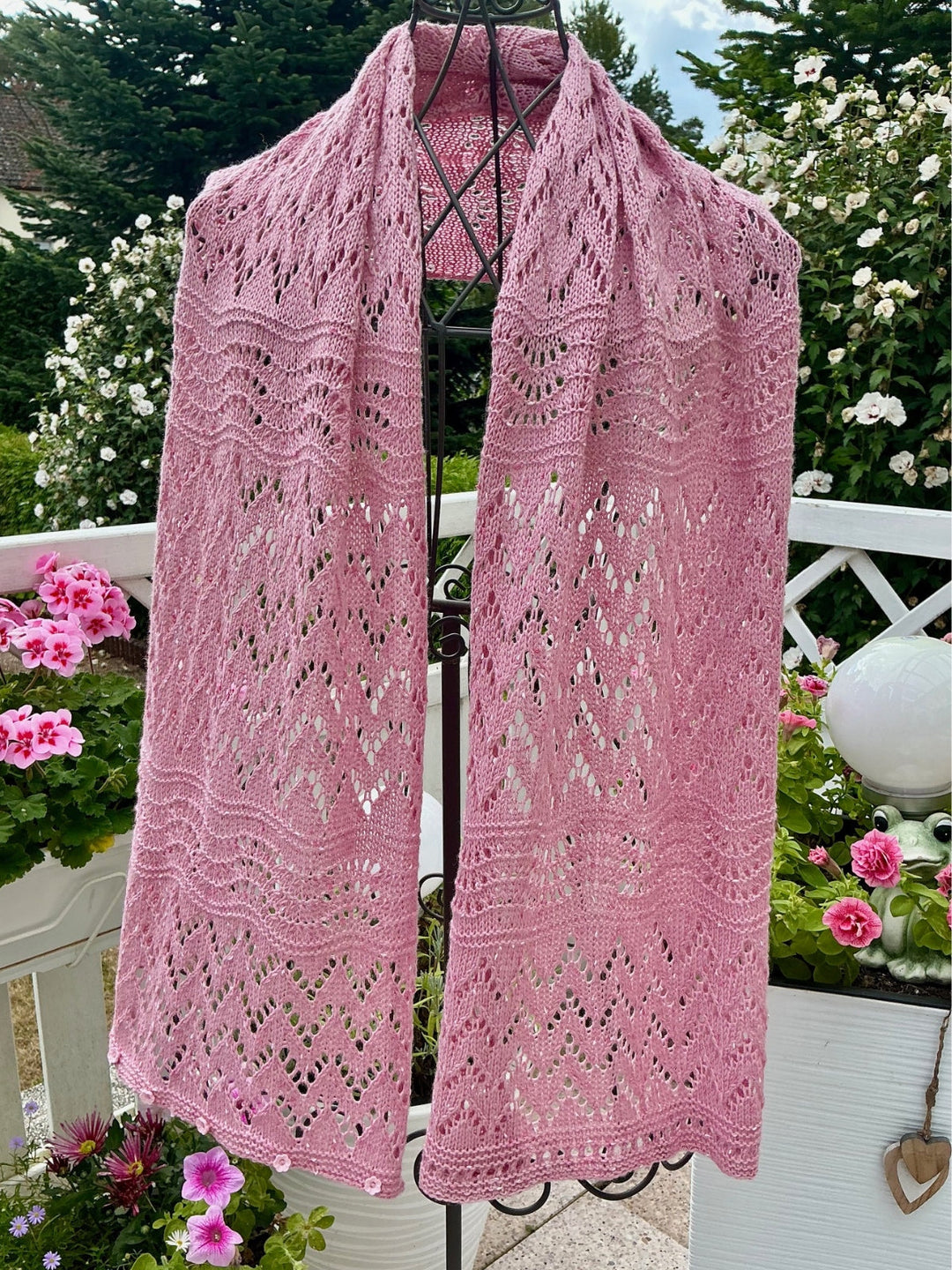 Strickpaket Lizas Tuch End of Summer - Cool Wool Dots