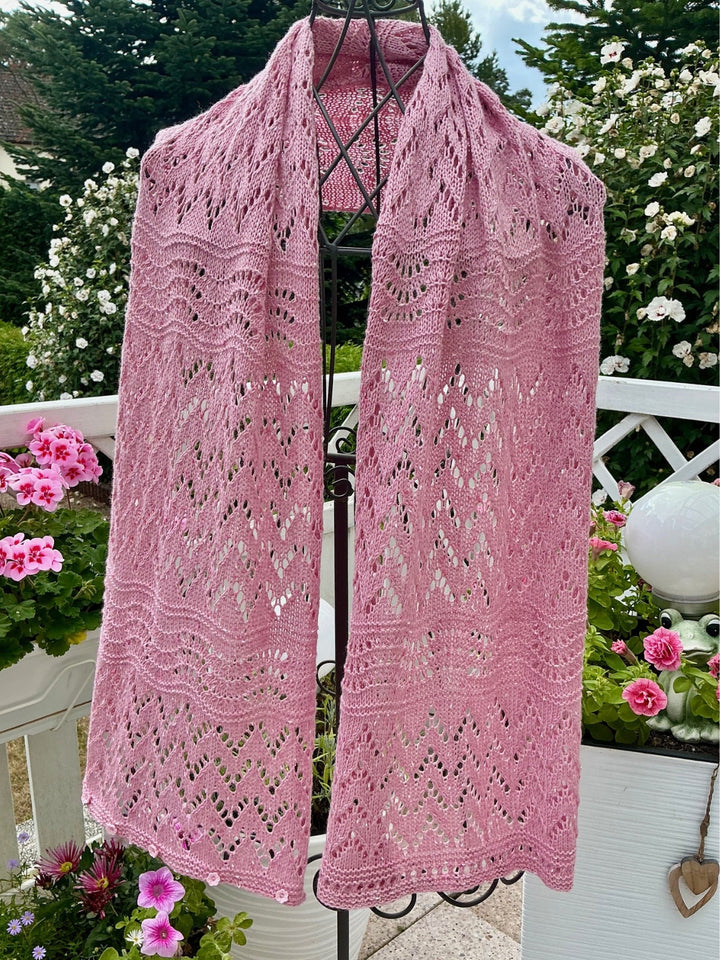 Strickpaket Lizas Tuch End of Summer - Cool Wool Dots