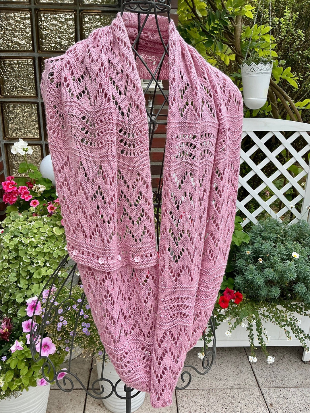 Strickpaket Lizas Tuch End of Summer - Cool Wool Dots