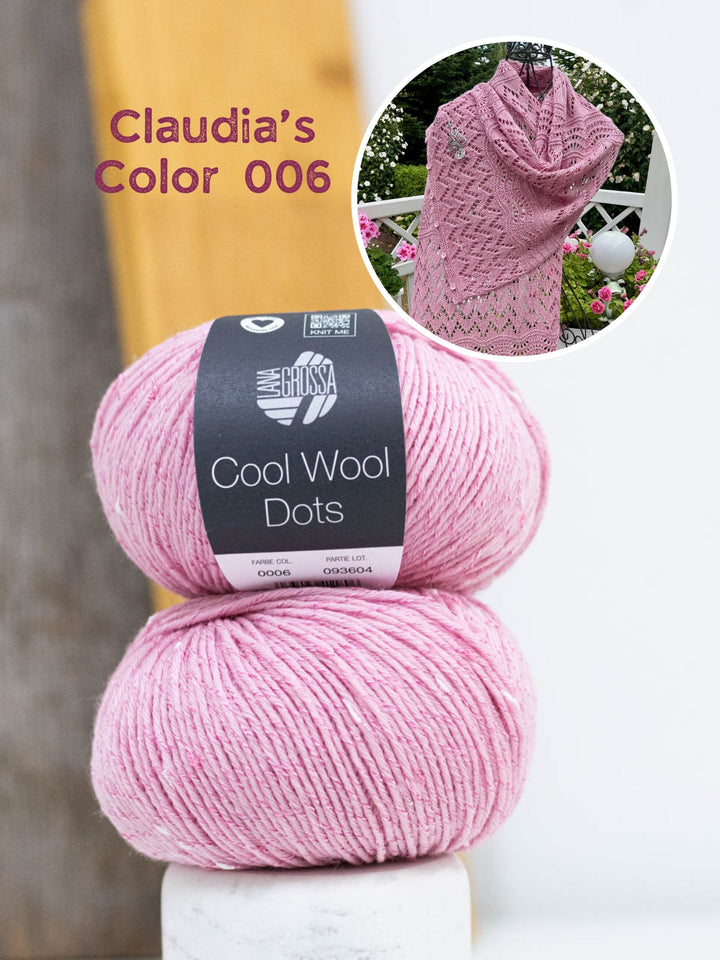 Strickpaket Lizas Tuch End of Summer - Cool Wool Dots