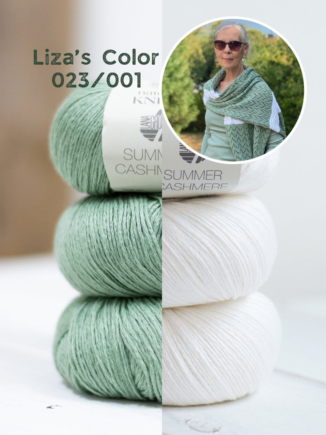Strickpaket Lizas Tuch End of Summer - Summer Cashmere
