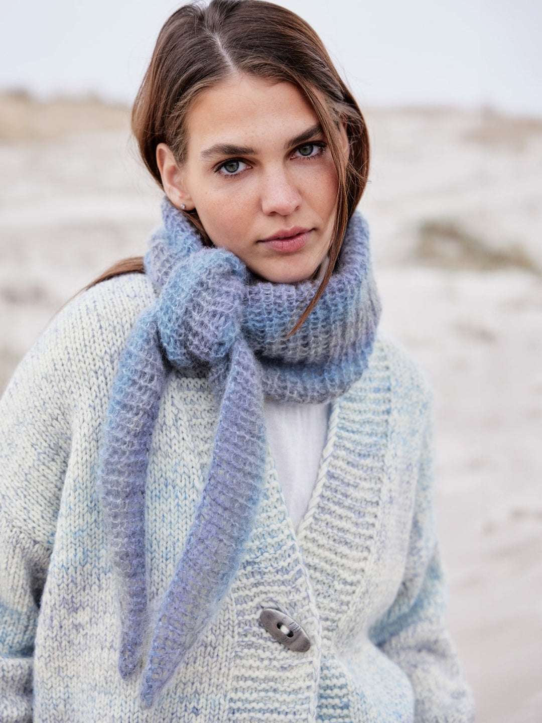 Strickpaket Silkhair Print dreieckstuch