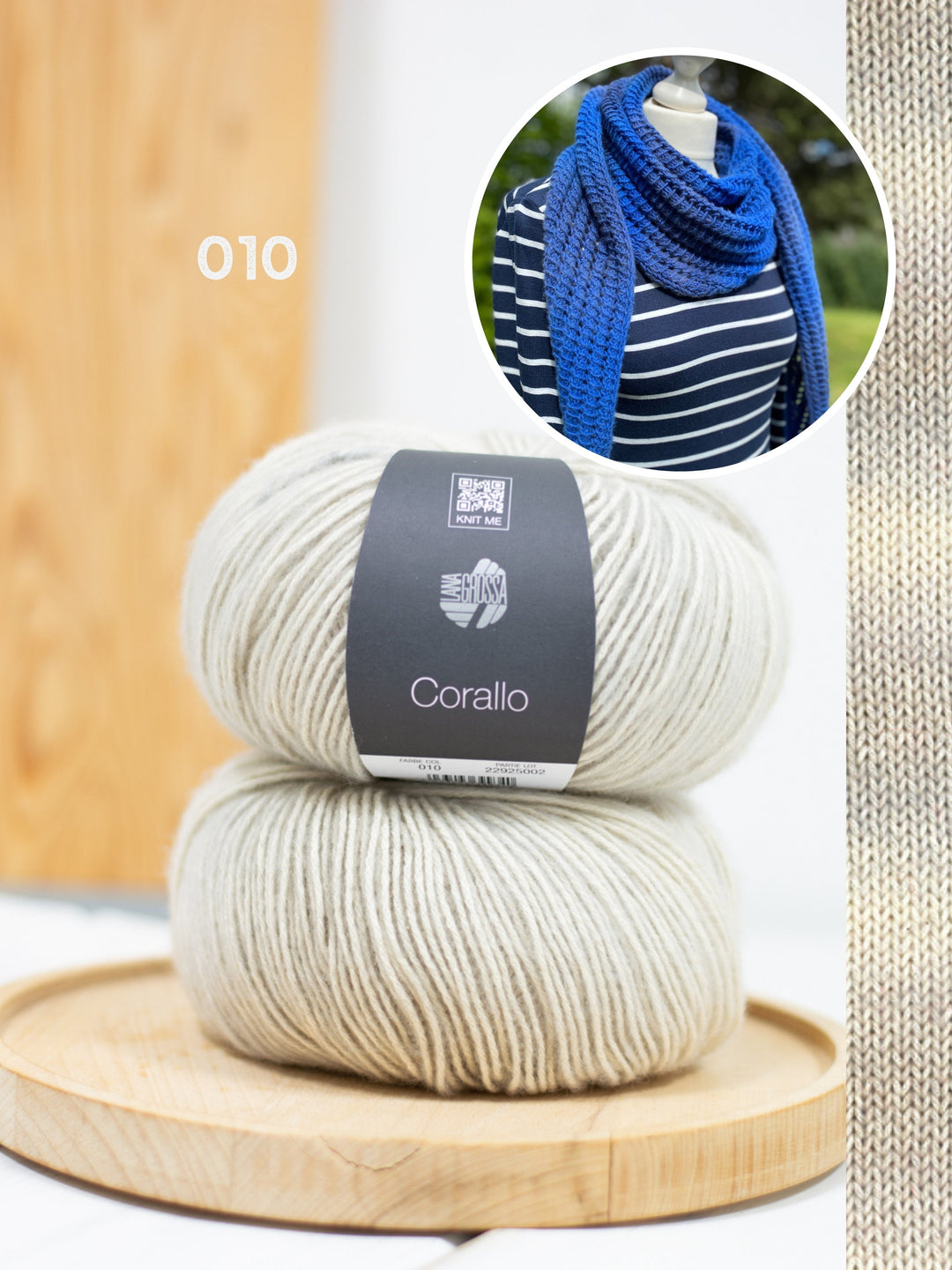 Strickpaket Lizas Tuch Open Lines - Corallo