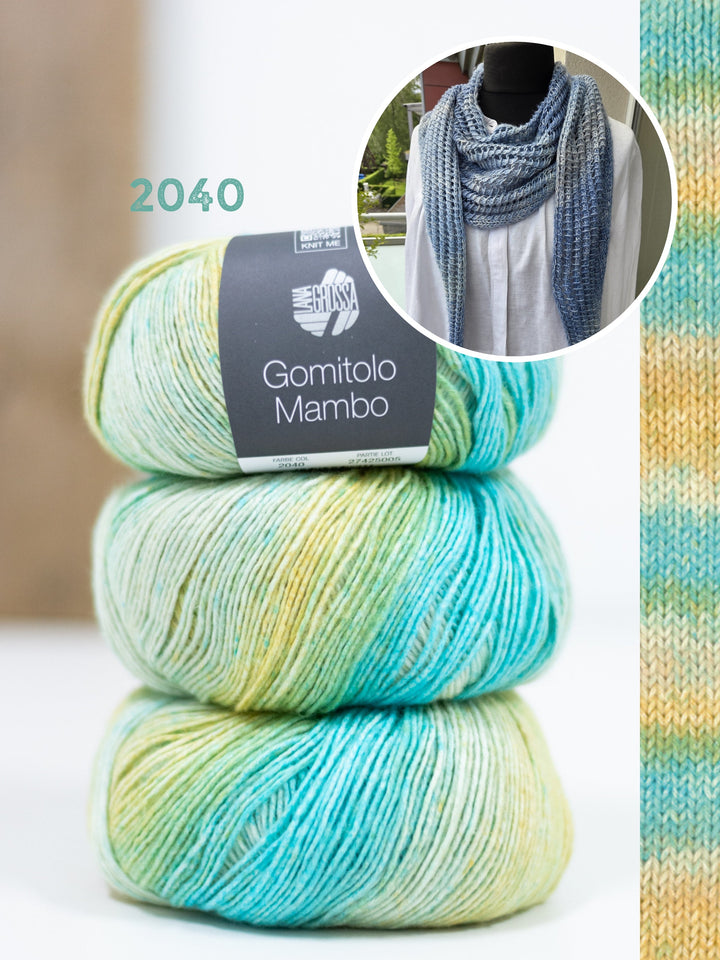 Strickpaket Lizas Tuch Open Lines - Gomitolo Mambo