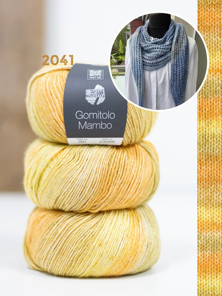 Strickpaket Lizas Tuch Open Lines - Gomitolo Mambo