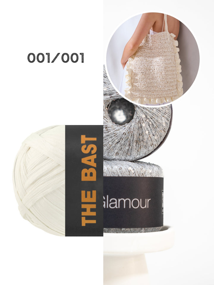 Häkelpaket The Bast Glamour Rüschentasche