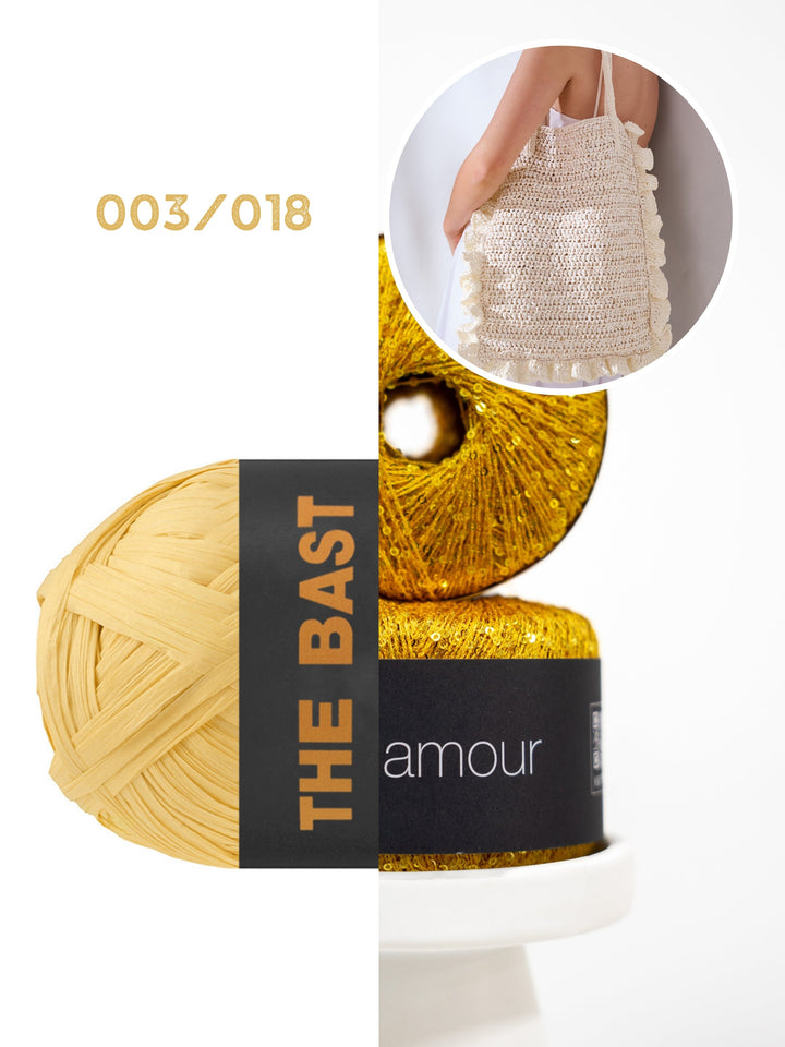 Häkelpaket The Bast Glamour Rüschentasche