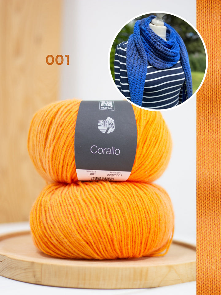 Strickpaket Lizas Tuch Open Lines - Corallo