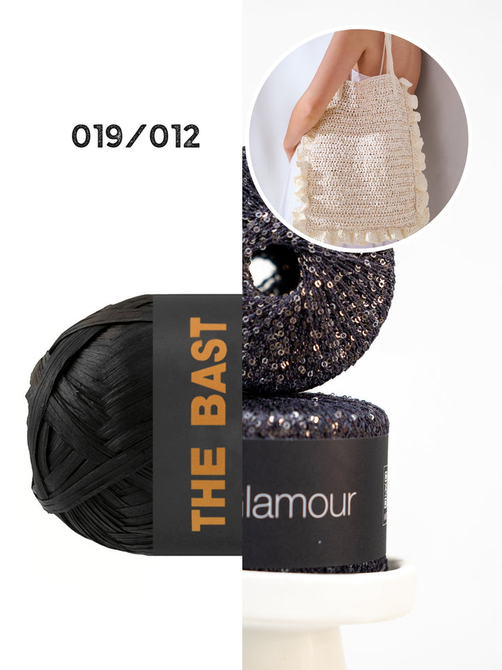 Häkelpaket The Bast Glamour Rüschentasche
