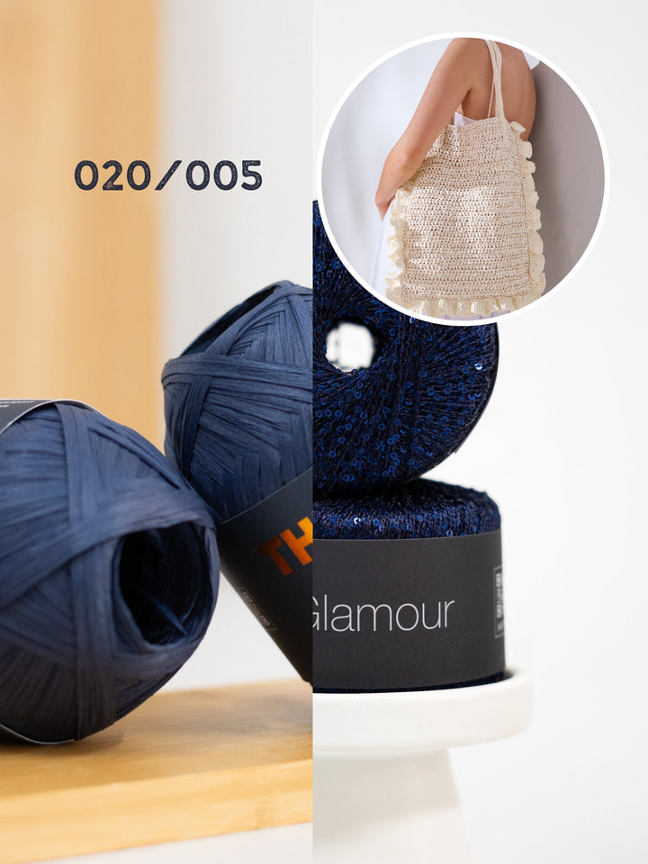 Häkelpaket The Bast Glamour Rüschentasche