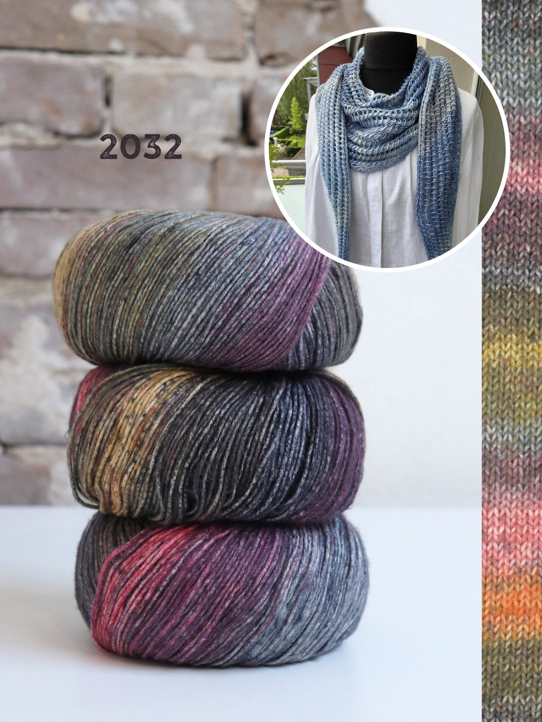 Strickpaket Lizas Tuch Open Lines - Gomitolo Mambo