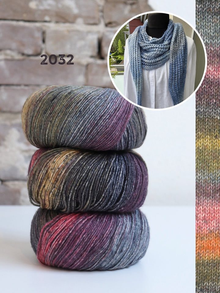 Strickpaket Lizas Tuch Open Lines - Gomitolo Mambo