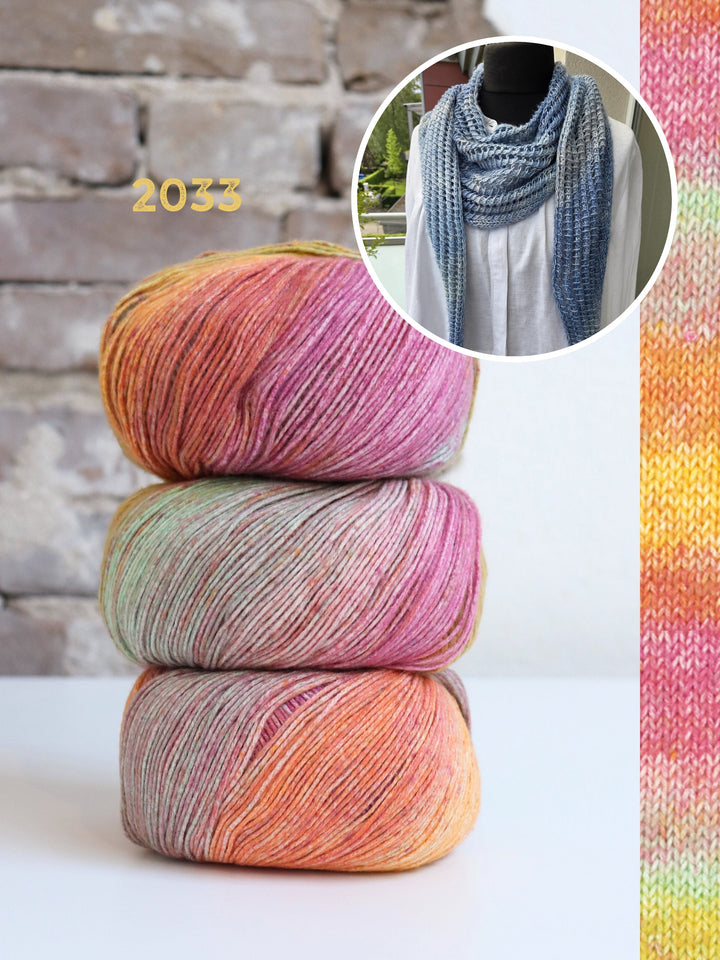 Strickpaket Lizas Tuch Open Lines - Gomitolo Mambo