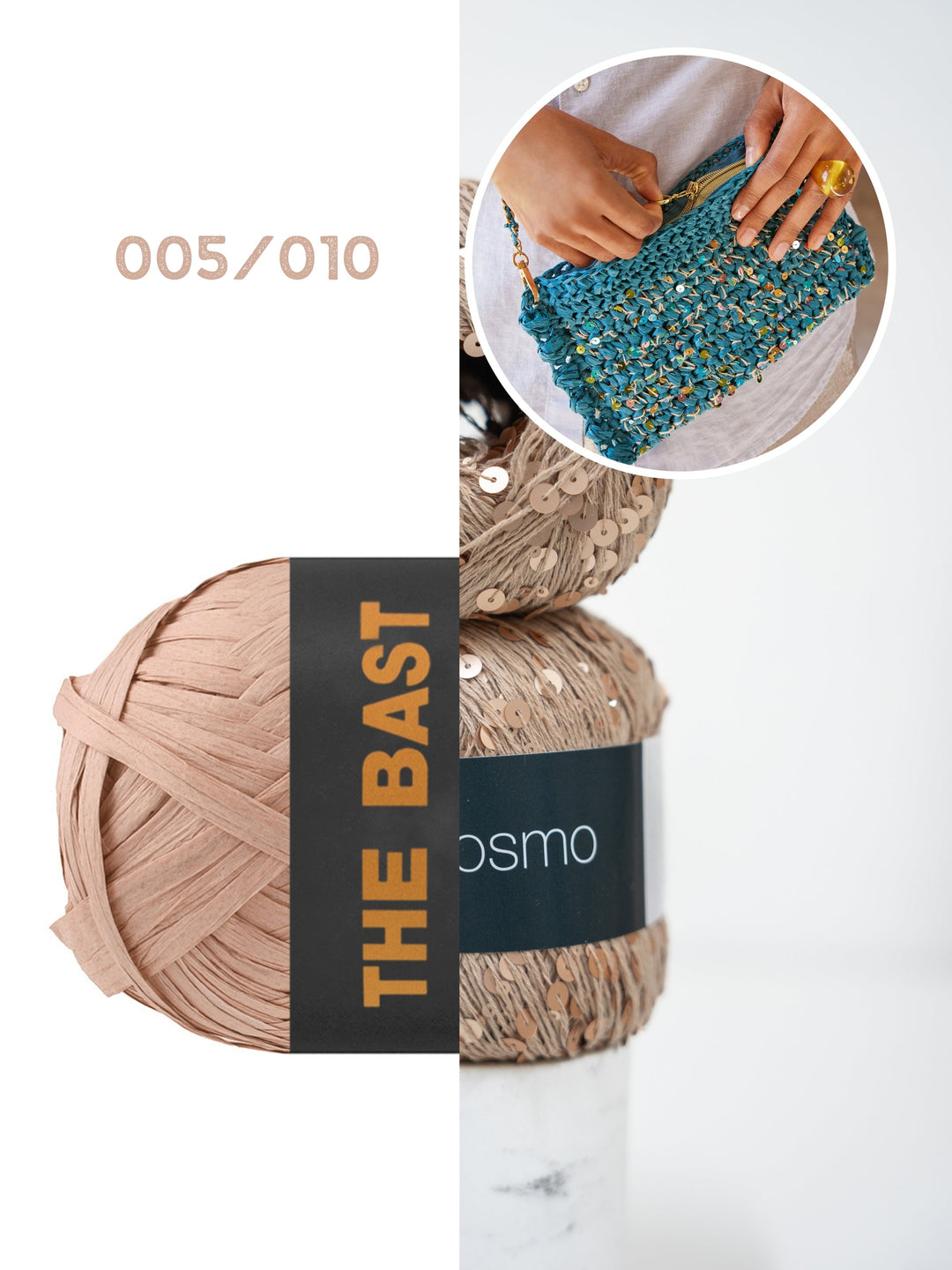 Häkelpaket The Bast Cosmo Clutch