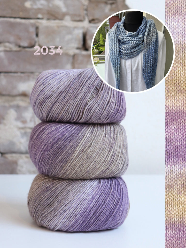 Strickpaket Lizas Tuch Open Lines - Gomitolo Mambo