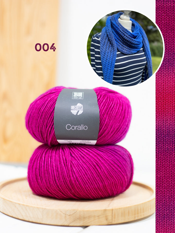 Strickpaket Lizas Tuch Open Lines - Corallo