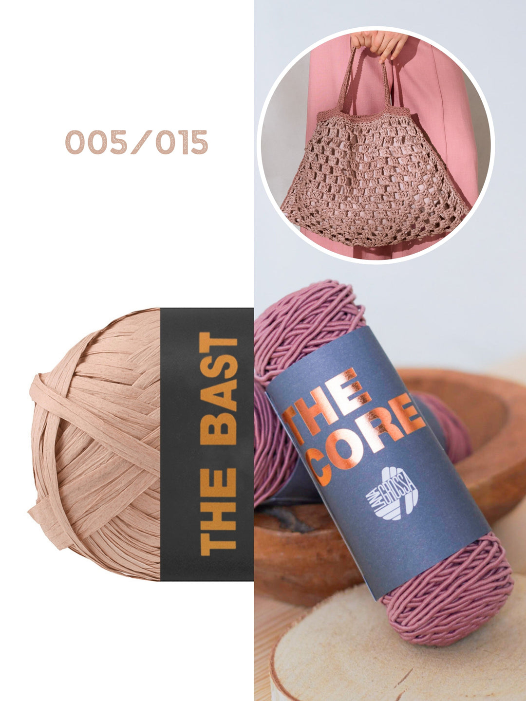 Häkelpaket The Bast The Core Granny Square Shopper