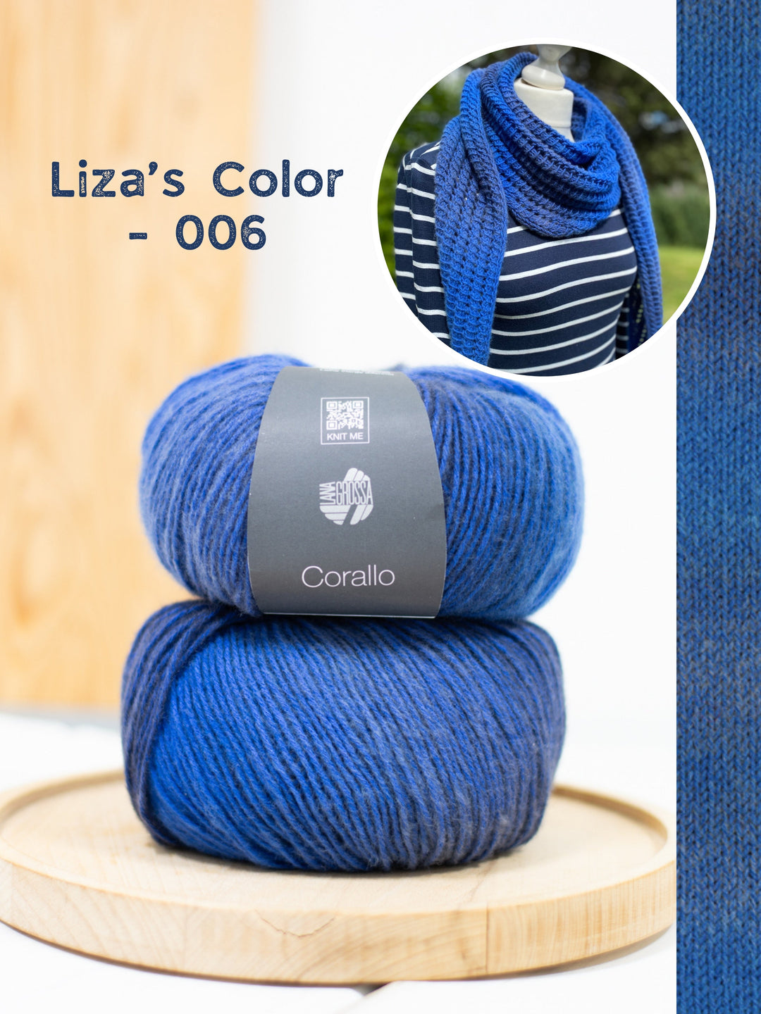 Strickpaket Lizas Tuch Open Lines - Corallo