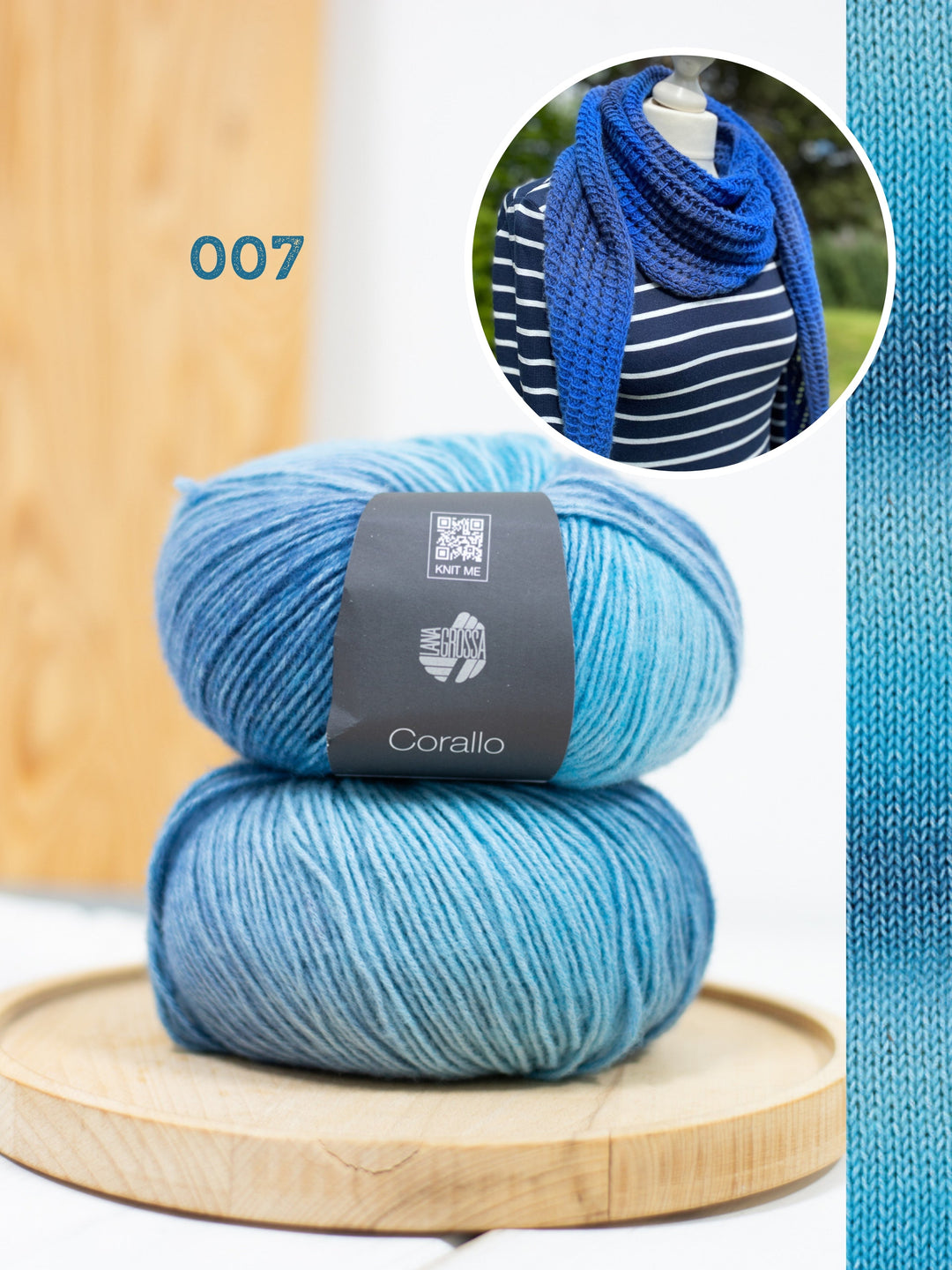 Strickpaket Lizas Tuch Open Lines - Corallo