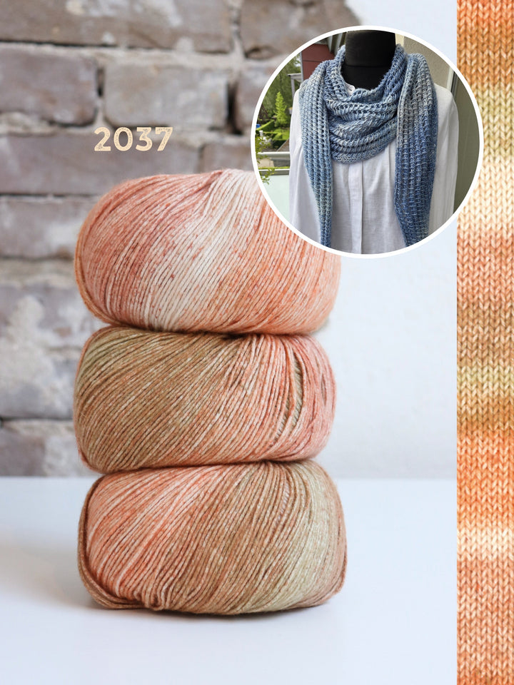 Strickpaket Lizas Tuch Open Lines - Gomitolo Mambo