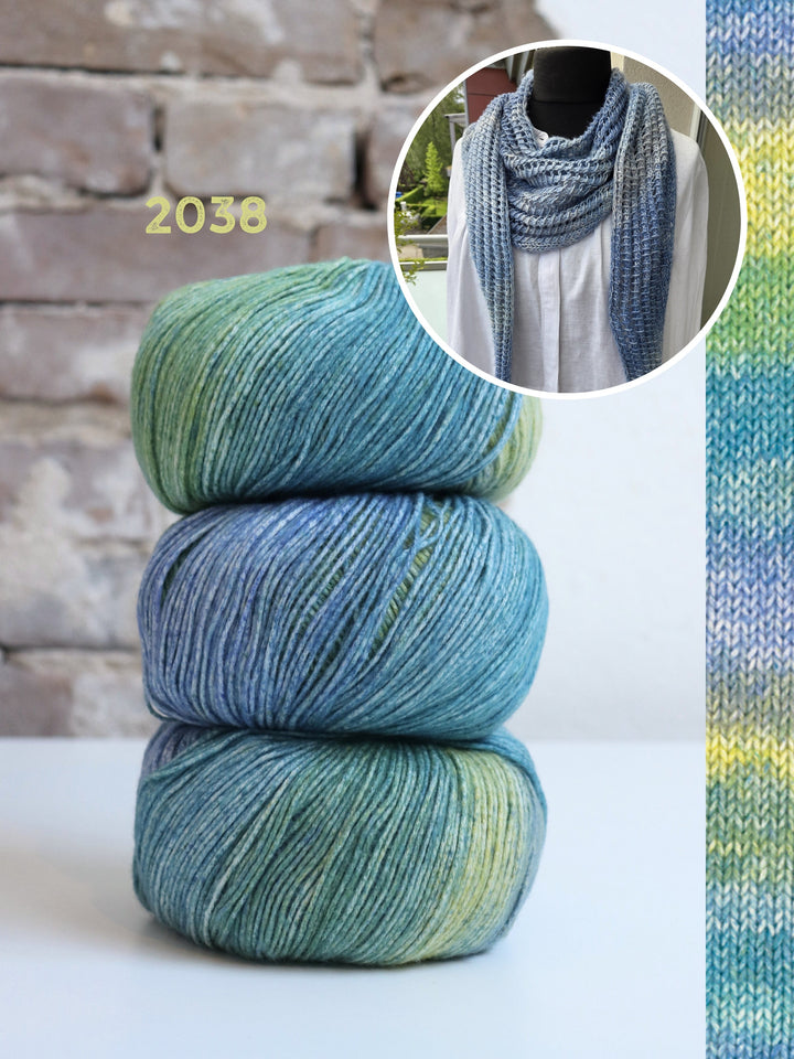 Strickpaket Lizas Tuch Open Lines - Gomitolo Mambo