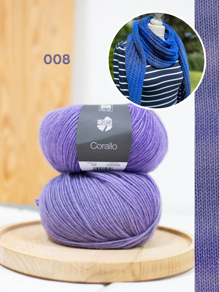Strickpaket Lizas Tuch Open Lines - Corallo
