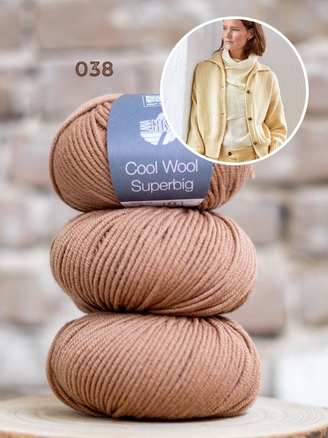 Strickpaket Weste Gerda I - Cool Wool Superbig