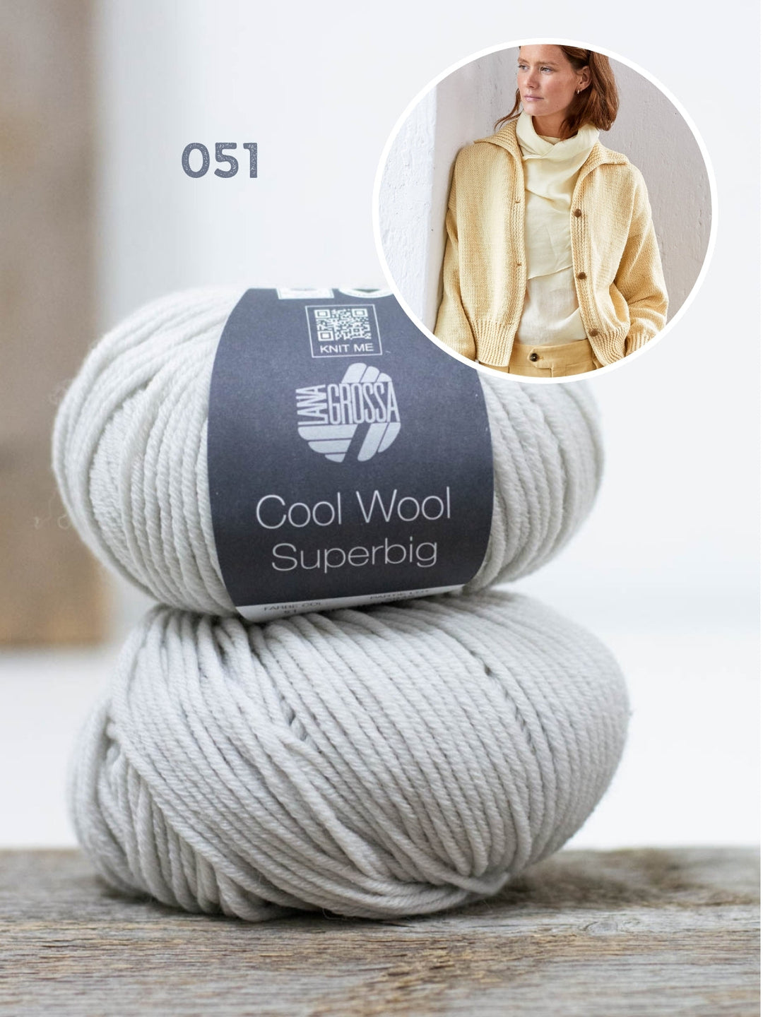 Strickpaket Weste Gerda I - Cool Wool Superbig