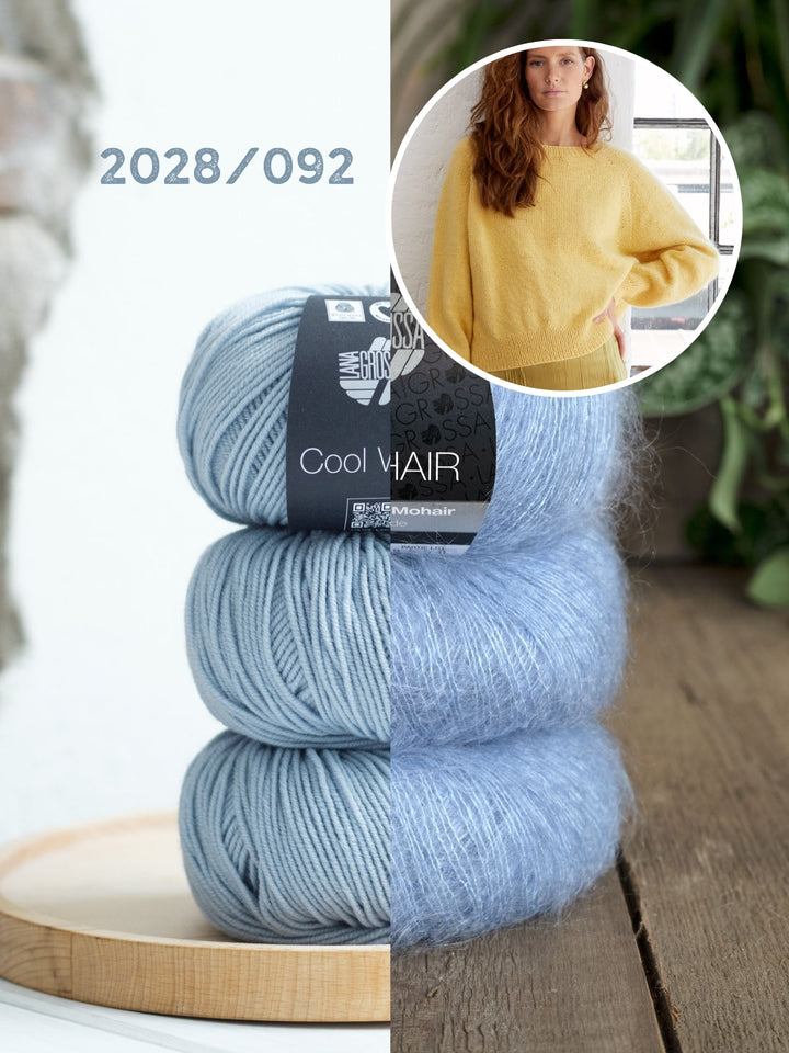 Strickpaket Pullover Ida I - Cool Wool und Silkhair