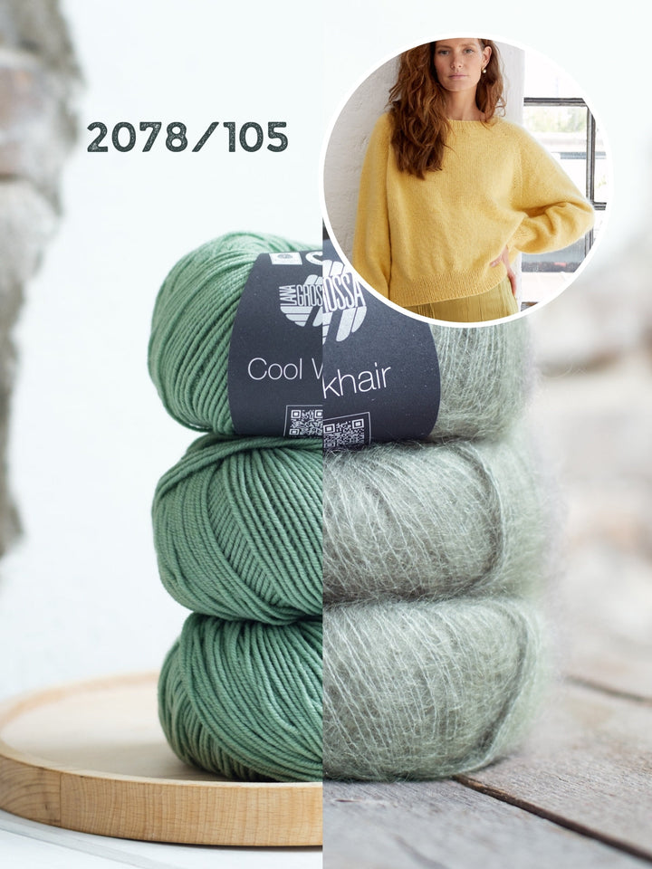 Strickpaket Pullover Ida I - Cool Wool und Silkhair