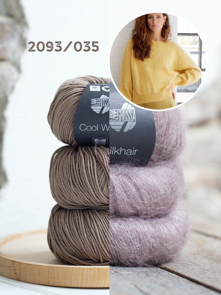 Strickpaket Pullover Ida I - Cool Wool und Silkhair