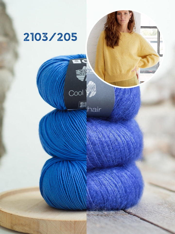 Strickpaket Pullover Ida I - Cool Wool und Silkhair