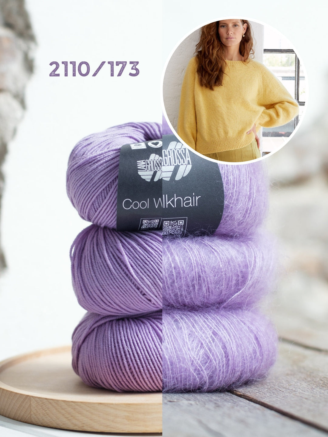 Strickpaket Pullover Ida I - Cool Wool und Silkhair