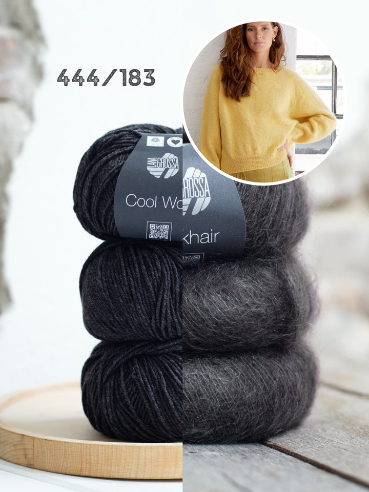 Strickpaket Pullover Ida I - Cool Wool und Silkhair