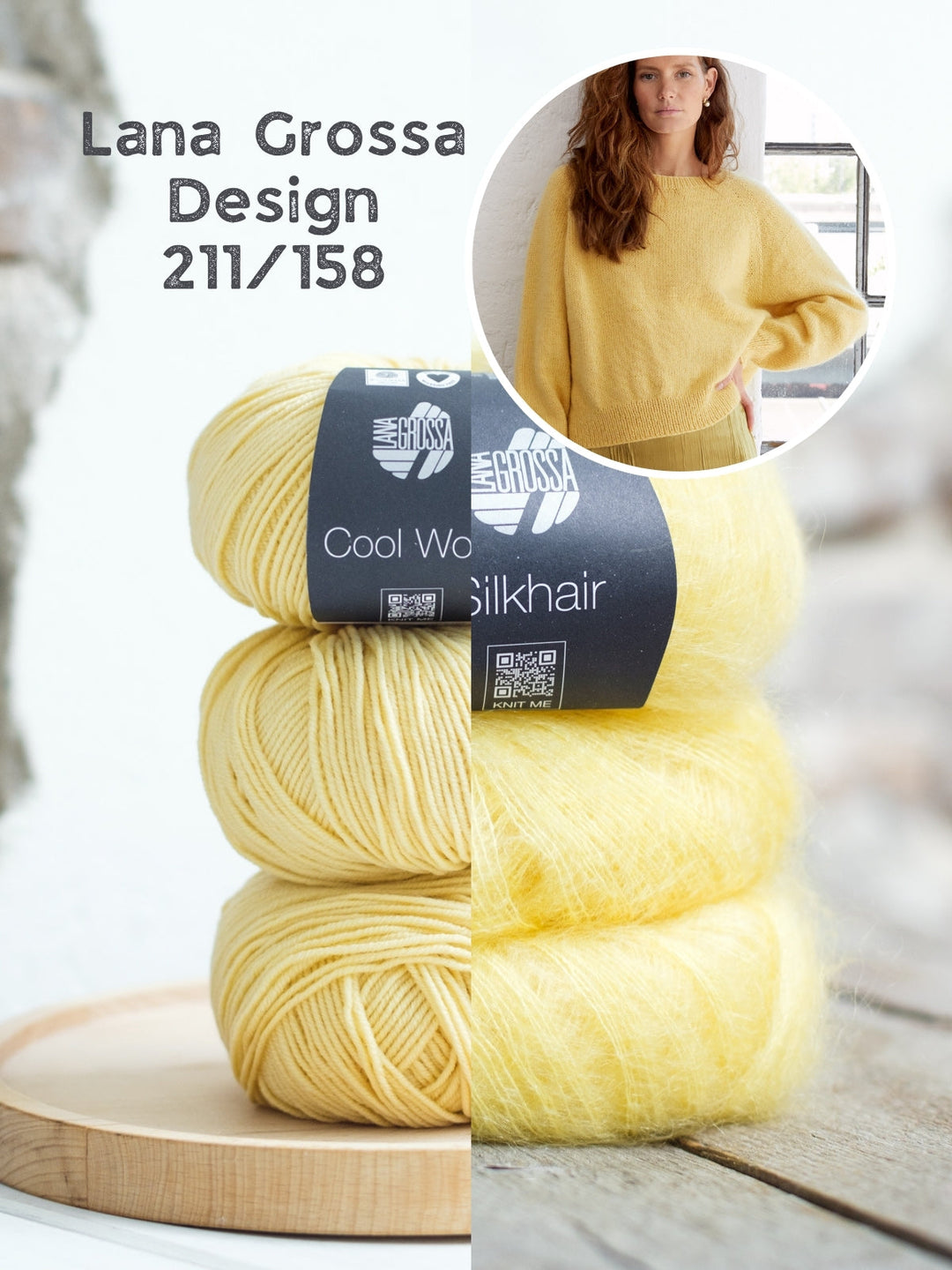 Strickpaket Pullover Ida I - Cool Wool und Silkhair