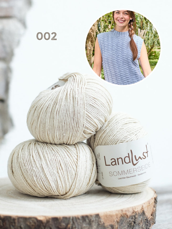 Strickpaket Landlust Sommerseide Top