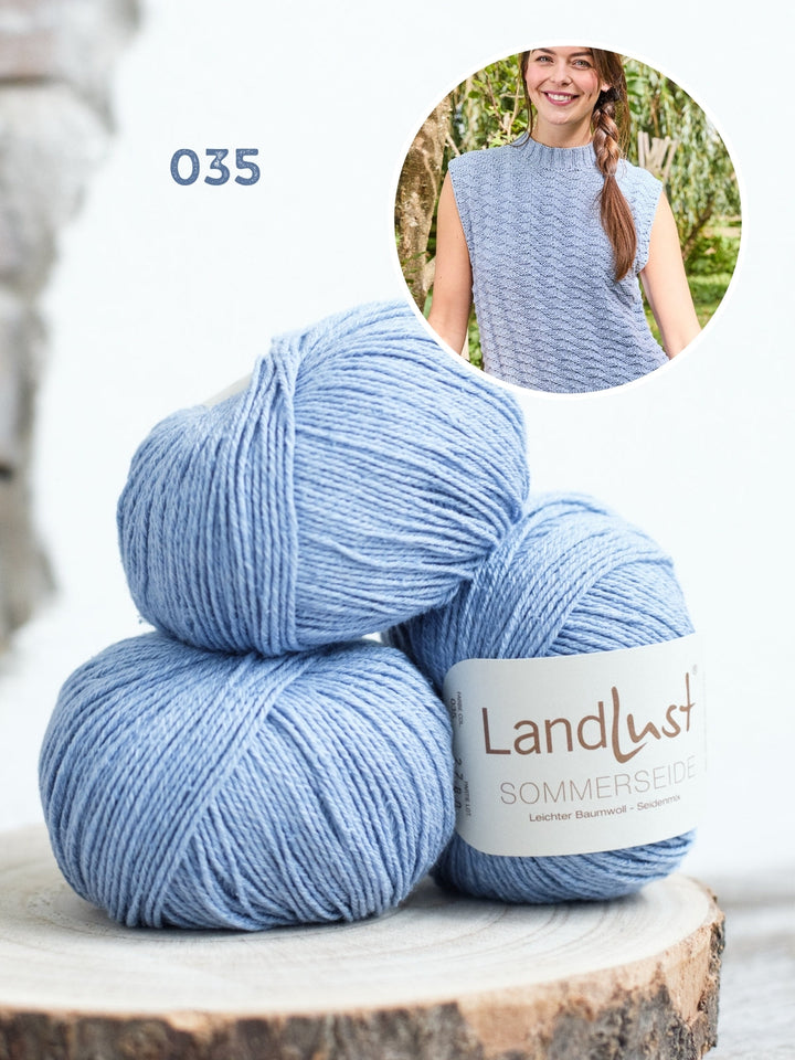 Strickpaket Landlust Sommerseide Top