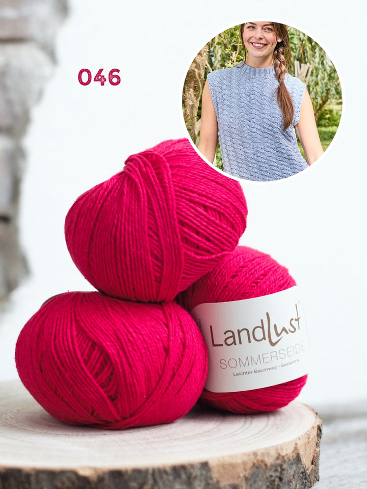 Strickpaket Landlust Sommerseide Top