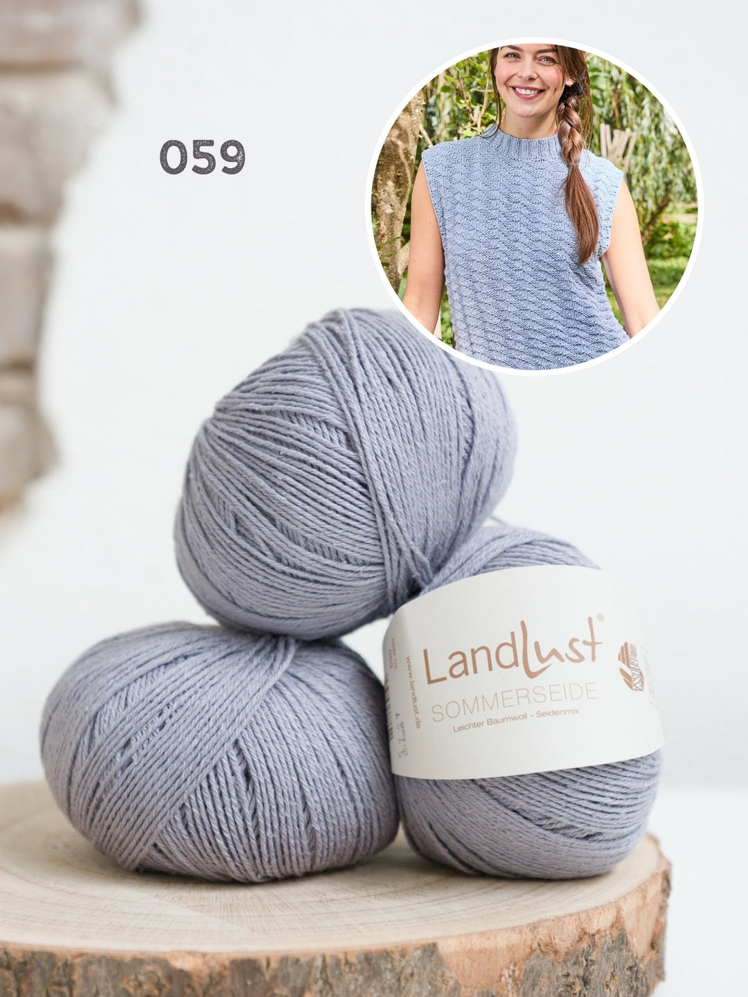 Strickpaket Landlust Sommerseide Top