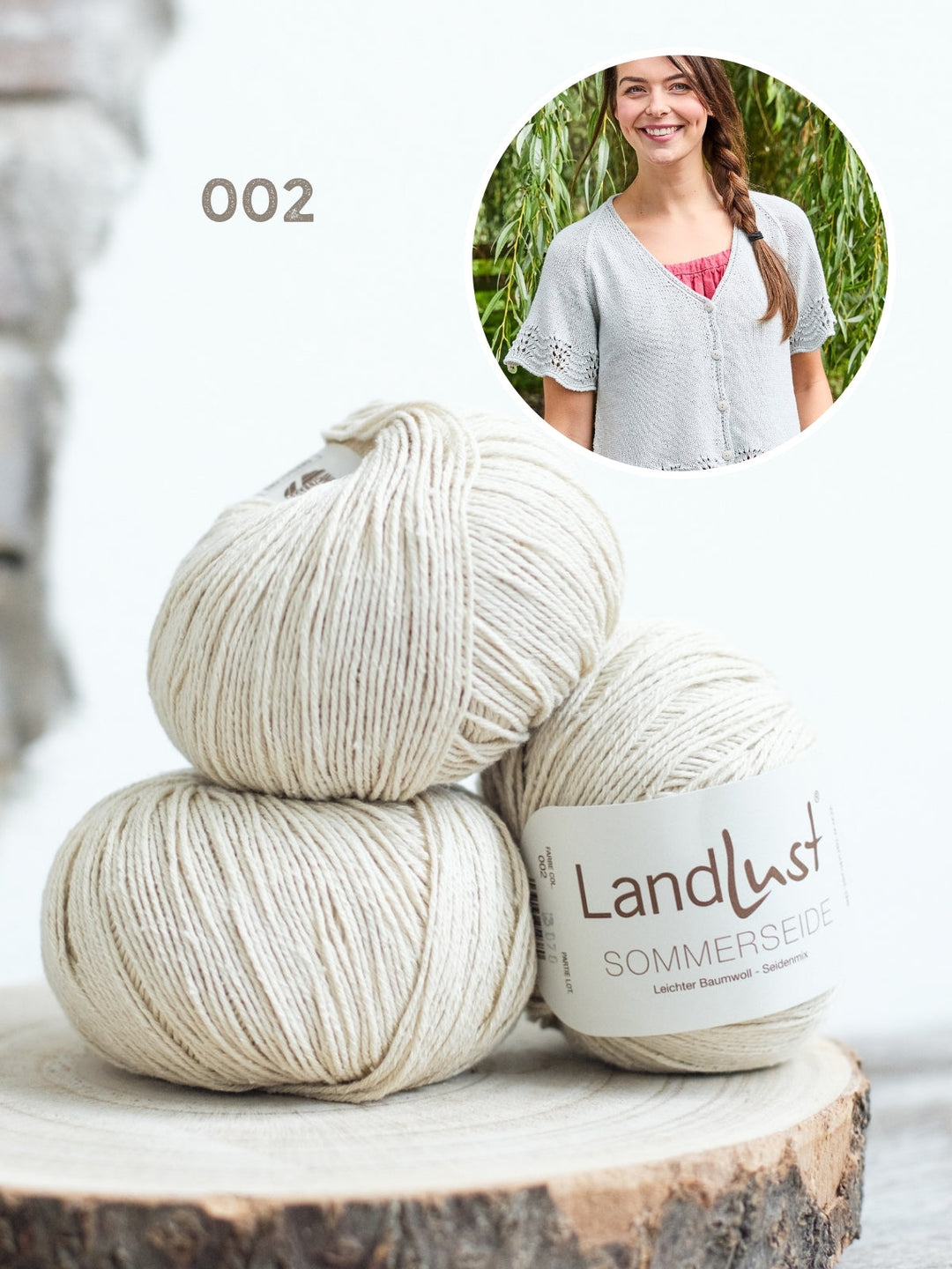 Strickpaket Landlust Sommerseide Jacke