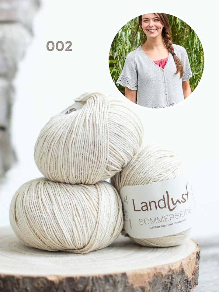 Strickpaket Landlust Sommerseide Jacke