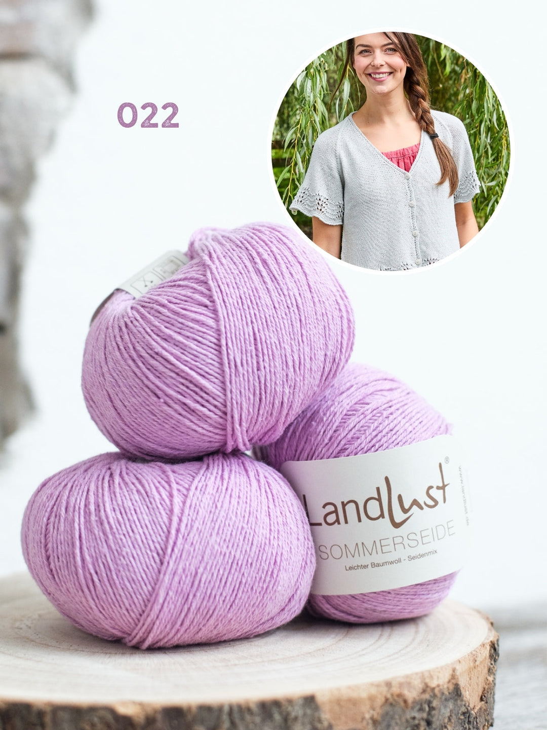 Strickpaket Landlust Sommerseide Jacke