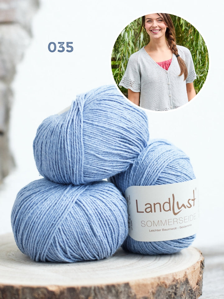 Strickpaket Landlust Sommerseide Jacke