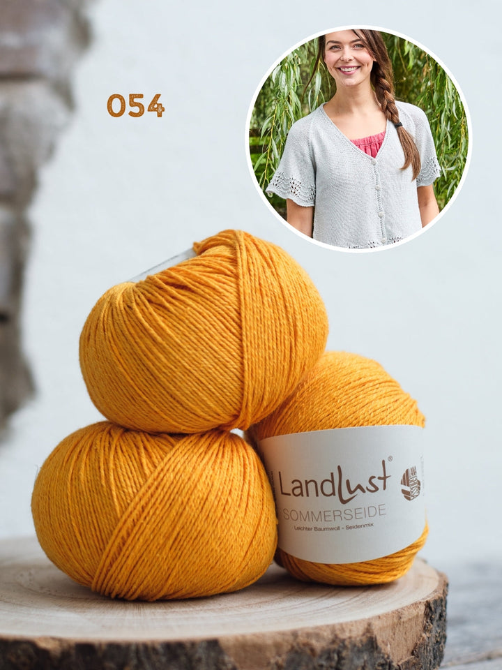 Strickpaket Landlust Sommerseide Jacke