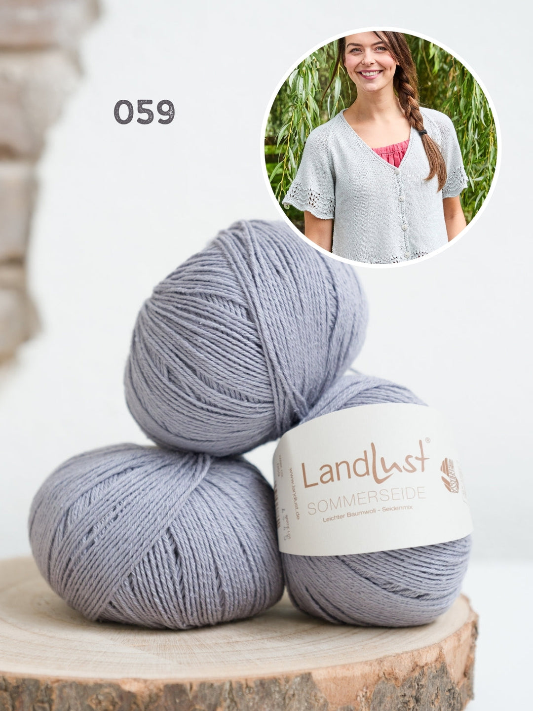 Strickpaket Landlust Sommerseide Jacke