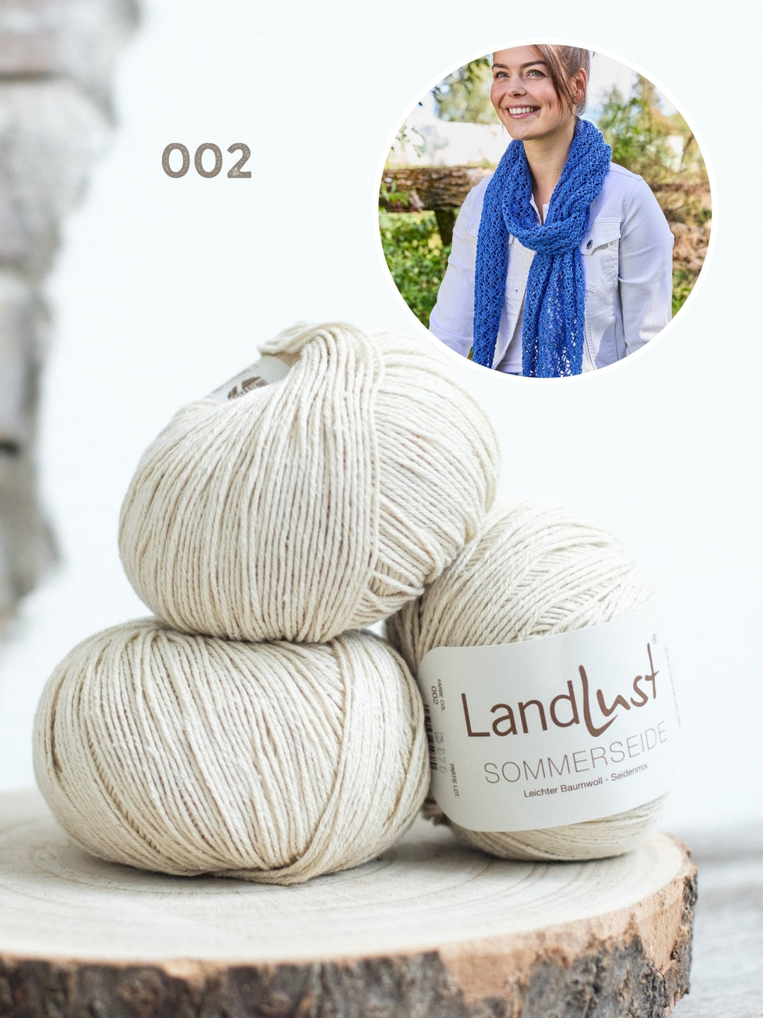 Strickpaket Landlust Sommerseide Dreieckstuch