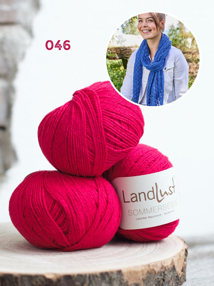 Strickpaket Landlust Sommerseide Dreieckstuch