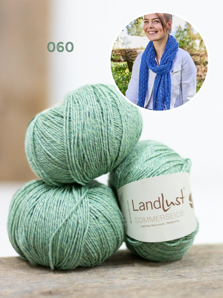 Strickpaket Landlust Sommerseide Dreieckstuch