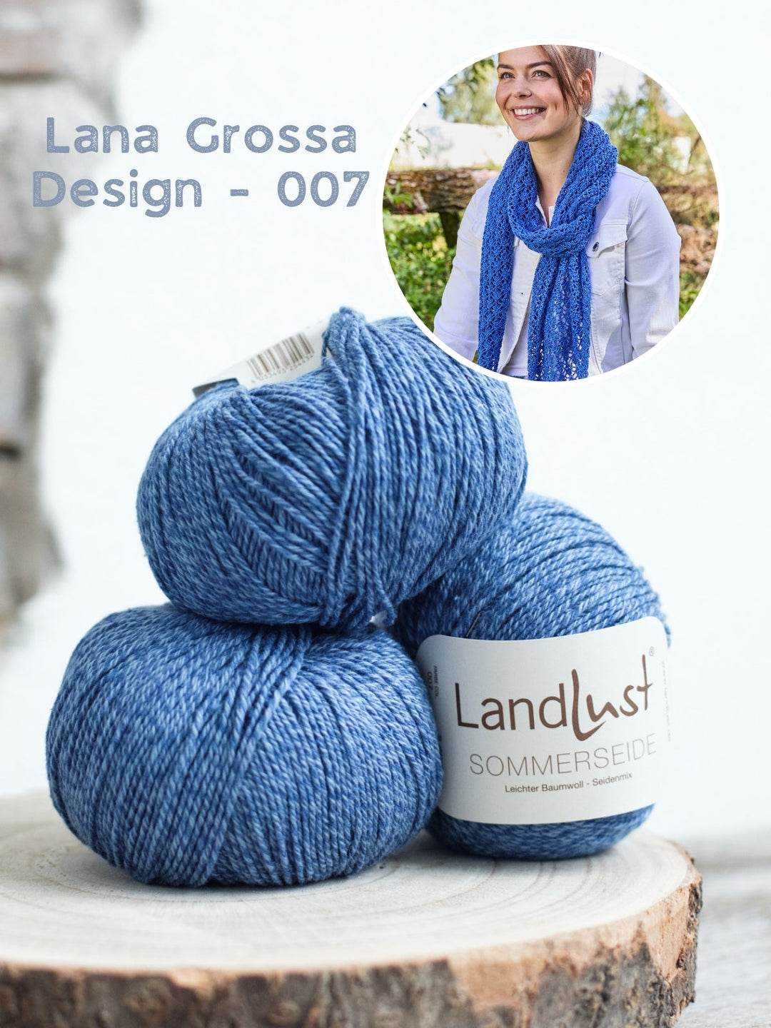 Strickpaket Landlust Sommerseide Dreieckstuch