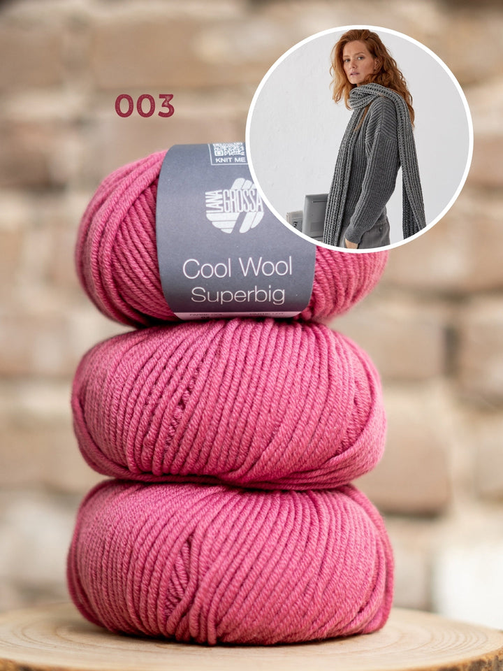 Strickpaket Cool Wool Superbig Schal